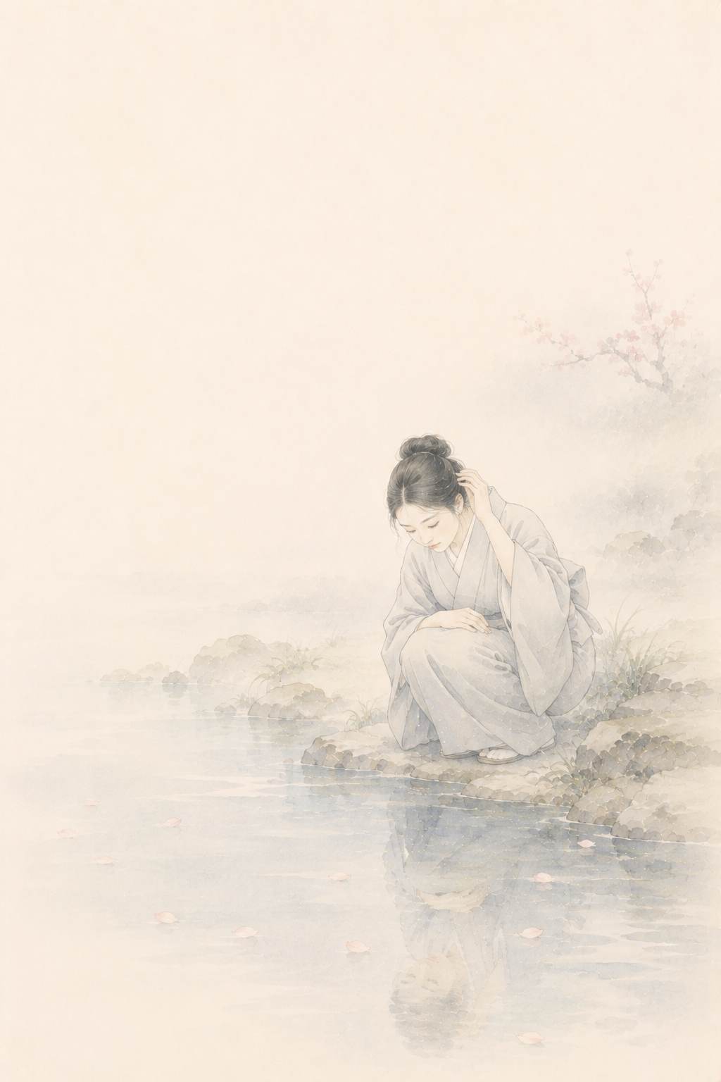 姿の花 水鏡の女