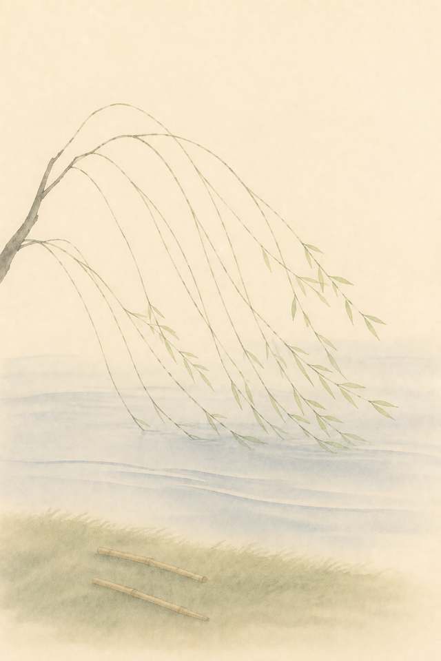 川柳二つの竹
