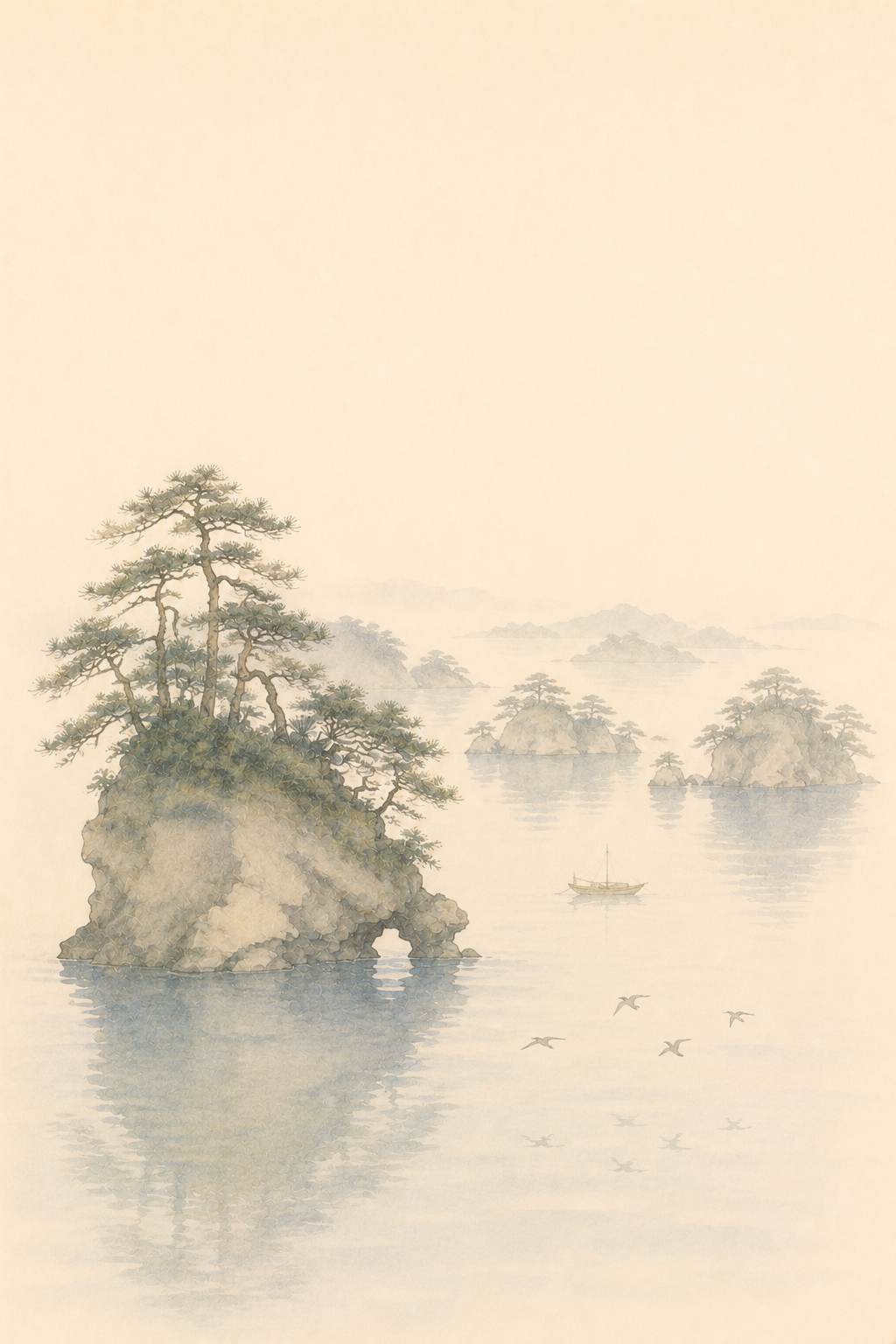 松島 入江の島々