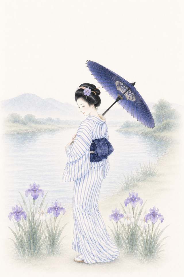菖蒲浴衣