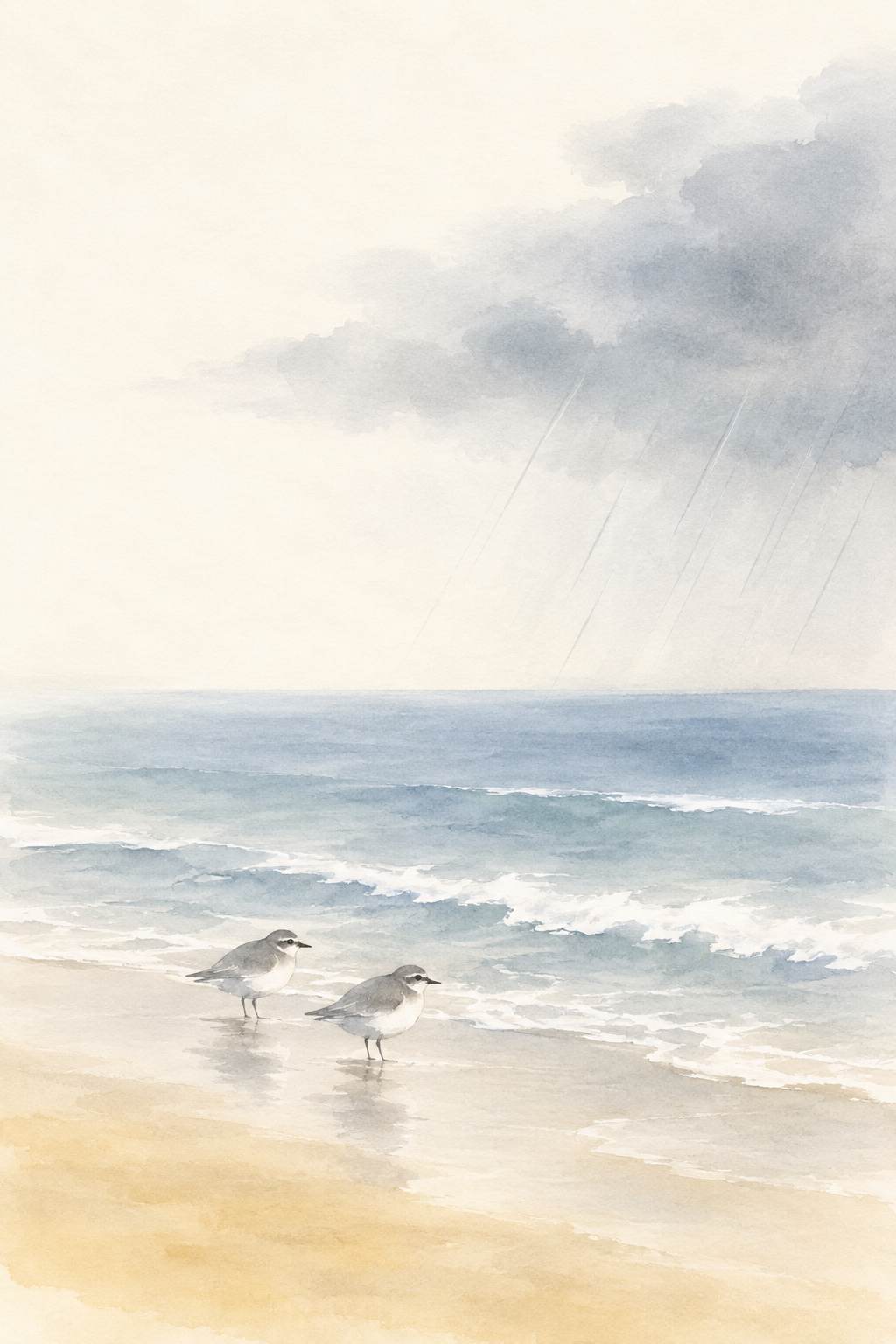 袖の時雨 時雨の渚